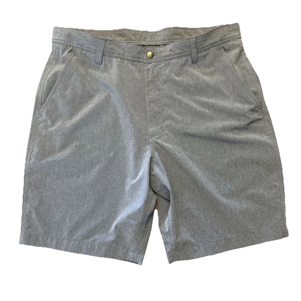 FootJoy Golf Shorts Mens 36 Light Blue Chino Outdoors Preppy Club FJ Performance